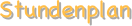 Stundenplan